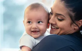 Mother and baby bonding