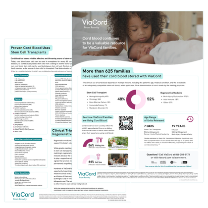ViaCord Cord Blood Uses