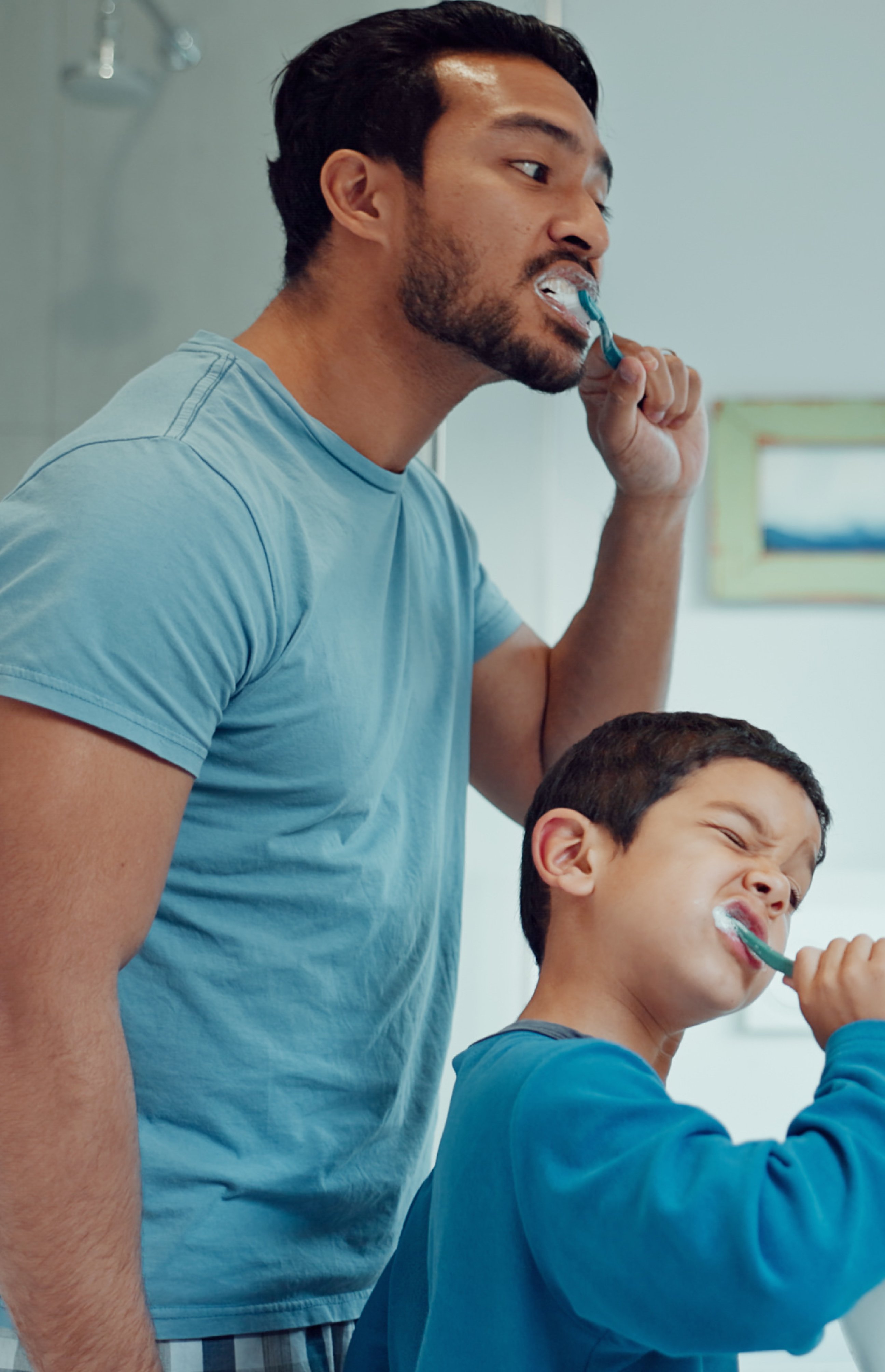 father-son-brushing-teeth